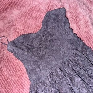 free people lavender viscose floral sheer dress